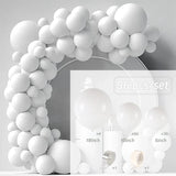 elvesmall White Gold Balloon Garland Arch Kit Happy Birthday Party Decoration Kids Wedding Birthday Balloon Latex Baloon Baby Shower