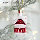 elvesmall 2pcs Christmas Tree Ornaments Snowman Crutch Elk Xmas Tree Pendant Christmas Decoration for Home New Year Gifts Kids Toys