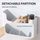 elvesmall  Kitchen Cabinet Door Storage Box Cling Film Holder Wall Mounted Basket Artifact Tool Household Sundries Collection Organizer Box
