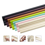 elvesmall 5M NBR Soft Wall Trim Lines Self-Adhesive Skirting Decor Strip Backsplash Tile Edge Anticollision Molding Line 3D Wall Sticker