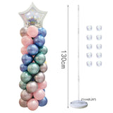 elvesmall 1PC 130cm Clear Balloon Column Stand Arch Balloons Holder for Graduation Decoration Wedding Birthday Baby Shower Party Supplies