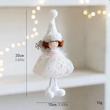 elvesmall Christmas Decoration Fabric Doll Small Figurine Pendant Plush Elk Santa Claus Snowman Christmas Tree Decorations
