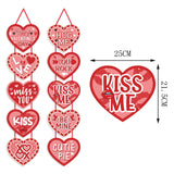 elvesmall 1 Pair Valentine's Day Theme Love Door Hanging Happy Valentines Day Party Decoration Banner