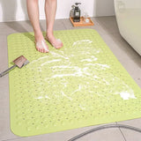 elvesmall Healthy Non-toxic Large Bath Mat Safety Non-slip Suction Cup Bathroom Shower Mat Foot Massage Bath Rug Eco-Friendly Bath Mats