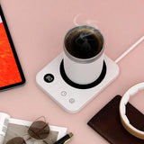 elvesmall 220V Coffee Mug Warmer Cup Heater 3 Gear Temperatures Beverage Cup Warmer Heating Coasters Plate Pad for Cocoa Tea Water Milk