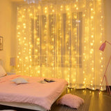 elvesmall  Christmas Lights Curtain Garland Merry Christmas Decorations For Home Christmas Ornaments Xmas Gifts Navidad New Year Decor