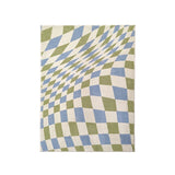 elvesmall  American Vintage Bedroom Bedside Thickened Carpet Fashion Checkerboard Living Room Decoration Carpets Simple Study Cloakroom Rug