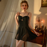 elvesmall  Sexy Women Night Dress Sexy Lingeries For Woman Nightgown For Ladies Night Peignoir Romantic Nightwear Girl Elegant Sleepwear