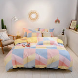 elvesmall Orange Pumpkin Duvet Cover Cartoon Style Bedding Set for Kids Girls Soft Microfiber Reversible Comforter Cover with 2 Pillowcase