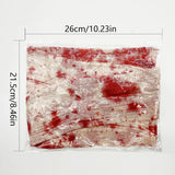 elvesmall 3m Halloween Bloody Cloth Strips Blood Gauze Bandage Haunted House Warning Isolation Belt Home Horror Party Scene Decor Props