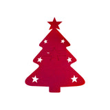 elvesmall 4/8pcs Christmas Knife Fork Holder Felt Xmas Tree Star Shape Pocket Cutlery Bag New Year Party Dinner Table Decoration Organizer