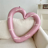 elvesmall INS 40 inch Love Heart Aluminium Film Balloon With Bowknot Helium Balloon Valentine's Days Wedding Party Decoration Photo Props