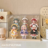 elvesmall  Blind Box Storage Display Stand Acrylic Transparent Lego Hand-made Decoration Display Cabinet for POPMart Dust-proof Display Box