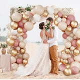 elvesmall Pink Gold Balloon Garland Arch Kit Wedding Birthday Party Decoration Adult Kids Baby Shower Decor Ballon Wedding Supplies
