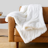 elvesmall Luxury Leopard Stitch Throw Blanket Room Decor Plaid Bedspread Baby Blankets Hairy Winter Bed Covers Sofa Cover Big Thick Furry