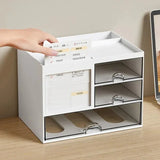 elvesmall Desktop Combination Drawer Storage Box Desk Organizer Reasonable Partition Office Accessories Pen Holder Organizers Stationery