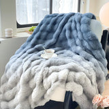elvesmall  Multifunctional Winter Blanket for bed thickened quilt duvet cover double bed plaid Microfiber bedding sofa blankets and throws