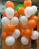 elvesmall 15pcs Halloween Balloon Orange Black Latex Confetti Balloons Halloween Party Decor Supplies Shop Bar Halloween Decoration Balls