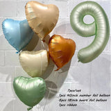 elvesmall 40inch Olive Green 0-9 Number Digital Helium Balloons Kids Adult 18 30 60th Birthday Party Decor Wedding Hawaiian Party Supplies
