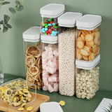 elvesmall Sealed Food Storage Plastic Containers Kitchen Food Keeper Boxs Tea Coffee Bean Rice Container Waterproof and Damp-proof
