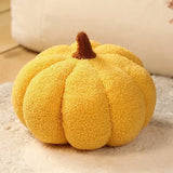 elvesmall  Lamb Fleece Pumpkin Throw Pillows Cute Colorful Pumpkin Plush Toys Home Decor Throw Pillow Living Room Bedroom Decorative Ins