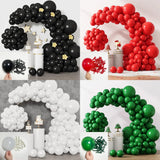 elvesmall 10/20pcs Black White Balloons Red Green Ballon Graduation Baby Shower Ball Helium Adult Wedding Birthday Party Decoration Globos