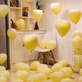 elvesmall  10/20pcs 12Inch Red Macarons Heart Shape Latex Balloon Birthday Party Decorations Wedding Decorations Kids Shower Globos