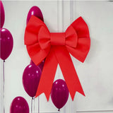 elvesmall  Christmas Big Bow DIY Giant Bow Wall Hanging Pendant Ornament Christmas Home Decor New Year Party Prop Indoor Outdoor Decoration