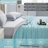 elvesmall  Cooling Blanket for Bed Silky Air Condition Comforter Lightweight Cooled Summer Quilt with Double Side Cold & Cooling Fabric