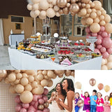 elvesmall Pink Metallic Balloon Garland Arch Kit Wedding Birthday Party Decoration Kids Globos Rose Gold Confetti Latex Ballon Baby Shower