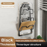 elvesmall  ORIO Pot Lid Rack Pan Cover Holder Cutting Board Pot Shelf Kitchen Storage Rack Wall Mounted Kitchen Accessories Organizer