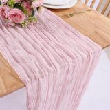elvesmall  6PCS European Crease Cloth Table Runner Boho Style American Tabletop Decor Wedding Banquet Festive Birthday Party Table Path