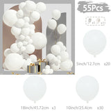elvesmall White Gold Balloon Garland Arch Kit Happy Birthday Party Decoration Kids Wedding Birthday Balloon Latex Baloon Baby Shower