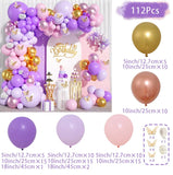 elvesmall Macaron Butterfly Balloon Garland Arch Kit Birthday Party Decor Kids Baby Shower Girl Latex Ballon Chain Wedding Party Supplies