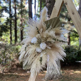 elvesmall Wedding Backdrop Dried Flowers Pampas Grass Arch Arrangements Wall Home Decor Nursery Baby Shower Decorations Floral Boho Decor