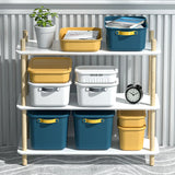 elvesmall Home Sundries Toy Storage Box with Cover Plastic Closet Wardrobe Desk Organizers Clothes Kitchen Storage Containers Baskets