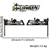 elvesmall Halloween Door Frame Decoration,Bats,Pumpkins,Spider Webs,Door and Window Corner Stickers, Halloween Home Decoration