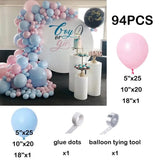 elvesmall 140pcs Retro Pink Balloons Kit Pink Rose Gold Latex Ballon Garland Arch Wedding Anniversary Valentine's Day Birthday Party Decor