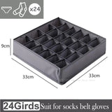 elvesmall Socks Underwear Organizer Storage Box Cabinet Drawer Organizer Socks Bra Underwear Organizer Wardrobe Clothes Storage Organizer