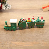 elvesmall  Plastic Train/New Wooden Christmas Ornament Merry Christmas Decoration For Home Xmas Gifts Noel Natal Navidad New Year