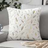 elvesmall Cushion Cover Feather Fur Upholstery Cushion Pillowcase Wholesale Home Bedroom Decorative Pillowcase Sofa Pillowcase