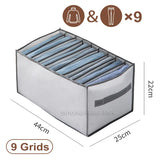 elvesmall Closets Clothes Organizer Pants Jeans Storage Box Cabinet Drawer Organizer Underwear Socks T-Shirt Wardrobe Storage Organizers