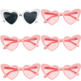 elvesmall Heart Shaped Sunglasses for Women Retro Cat Eye Sunglasses Wedding Engagement Decoration Shopping Traveling Party Accessories