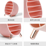 elvesmall Large Capacity Cosmetics Storage Box Desktop Dresser Beauty Shelf Lipstick Eye Shadow Compartment Storage and Sorting Box