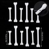 elvesmall 2/12pcs Realistic Human Hand Bone Halloween Haunted House Plastic Skull Skeleton Bone Adult Scary Props Halloween Decoration