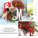 elvesmall Christmas Wreath Artificial Wreath Window Wall Door Hanging Garlands Rattan Home Christmas Decoration New Year 2025