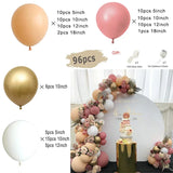 elvesmall Boho Dusty Retro Pink Balloons Garland Arch Kit Bride Wedding Birthday Party Decoration Girls Baby Shower Rose Gold Ballon Chain