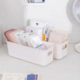 elvesmall Simple Desktop Mobile Phone Case Storage Box Multifunctional Cosmetics Organizer Box Large Capacity Sundries Storage Basket