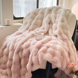 elvesmall  Multifunctional Winter Blanket for bed thickened quilt duvet cover double bed plaid Microfiber bedding sofa blankets and throws