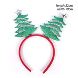 elvesmall Christmas Headbands cute Reindeer Antlers Xmas Tree Glasses Frame for Kids Adults Gift Noel Navidad new year Photo Booth props